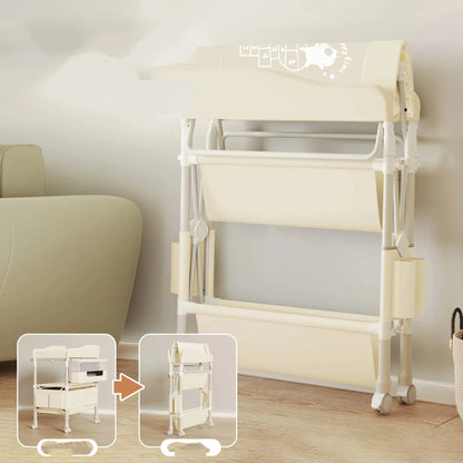 4-in-1 GoAnywhere Foldable Baby Changing Station with Bath & Massage