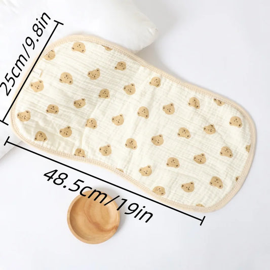 Newborn Baby Burp Cloth, 6-Layer Gauze Waterproof