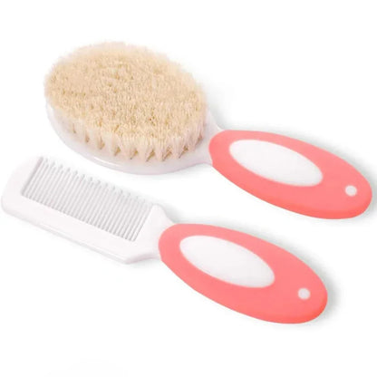 Soft Silicone & Bristle Baby Hair Care Set | Cradle Cap Brush