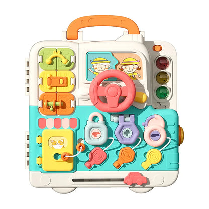 Montessori Sensory Busy Board with Lights & Music