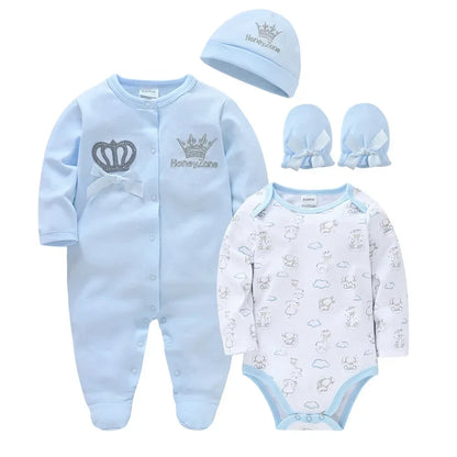 Soft Cotton Baby Bodysuits & Jumpsuits for Winter