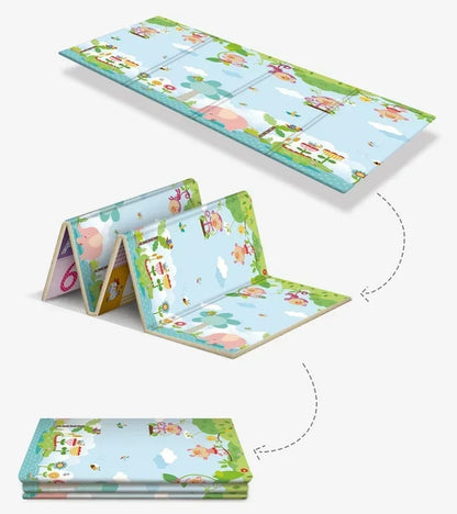 Large Double-Sided Foam Play Mat (180x200cm)