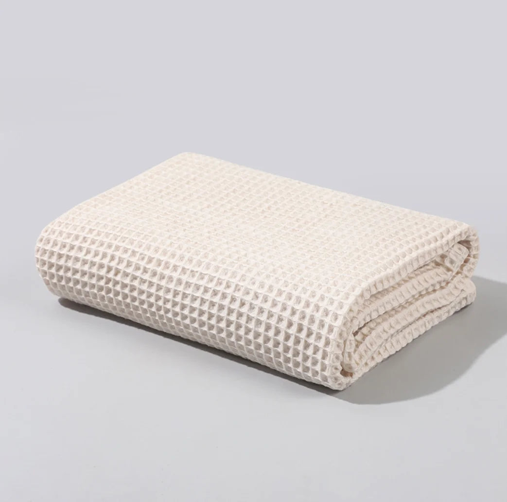 Soft Waffle Cotton Newborn Swaddle & Crib Blanket