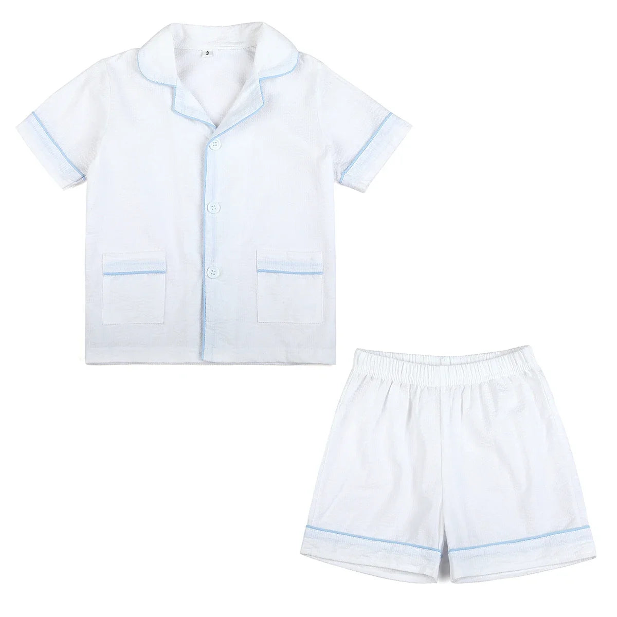 Ruffkids Cotton Seersucker Sibling Matching Pajama Sets