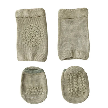 Baby Crawling Knee Pads & Anti-Slip Socks Set