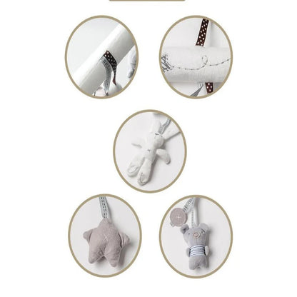 Soft Rabbit Plush Stroller Pendant & Rattle Gift