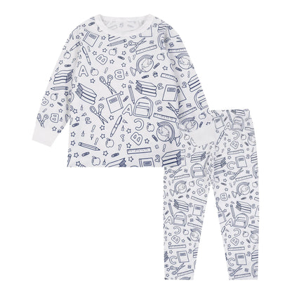 Kids DIY Sketch Pajama Set - Freehand Graffiti Sleepwear