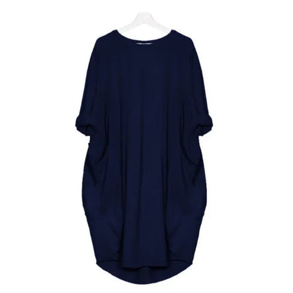 Long Sleeve Loose Casual Dress for Pregnant Women