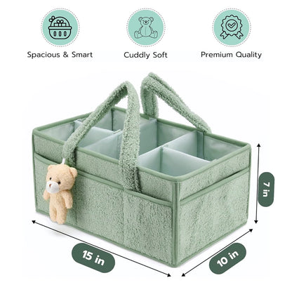 Portable Diaper Organizer Caddy for Nursery