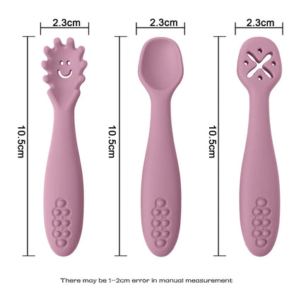 3 Pieces Baby Feeding Spoons