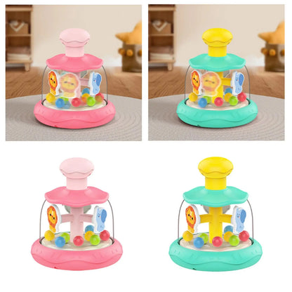Press-and-Spin Baby Toy: Rotating Motor Skills Learning