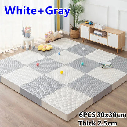 6-Piece Interlocking Puzzle Play Mat for Baby Gym