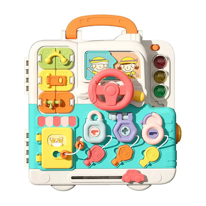 Montessori Sensory Busy Board with Lights & Music