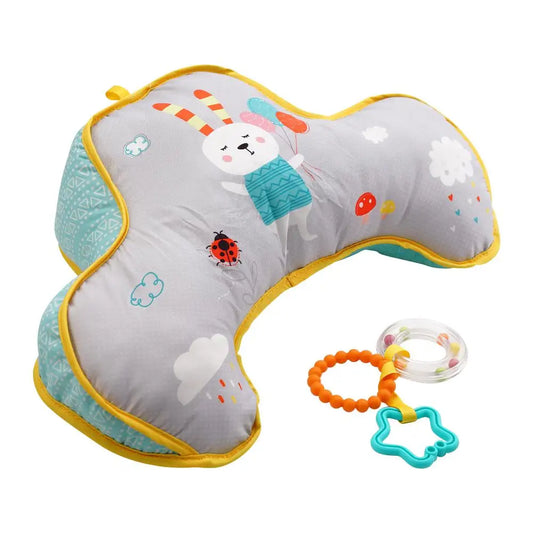 Baby Tummy Time Toy & Pillow - High Contrast Sensory Training