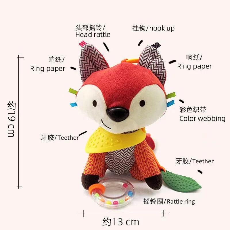 Cute Animal Plush Stroller & Crib Toys for Baby Gift