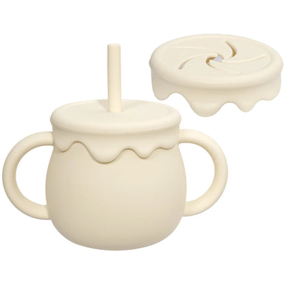 Portable 3-in-1 Baby Sippy, Snack, & Learning Cup