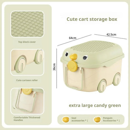 Cute Plastic Kids Toy Storage Organizer Bin