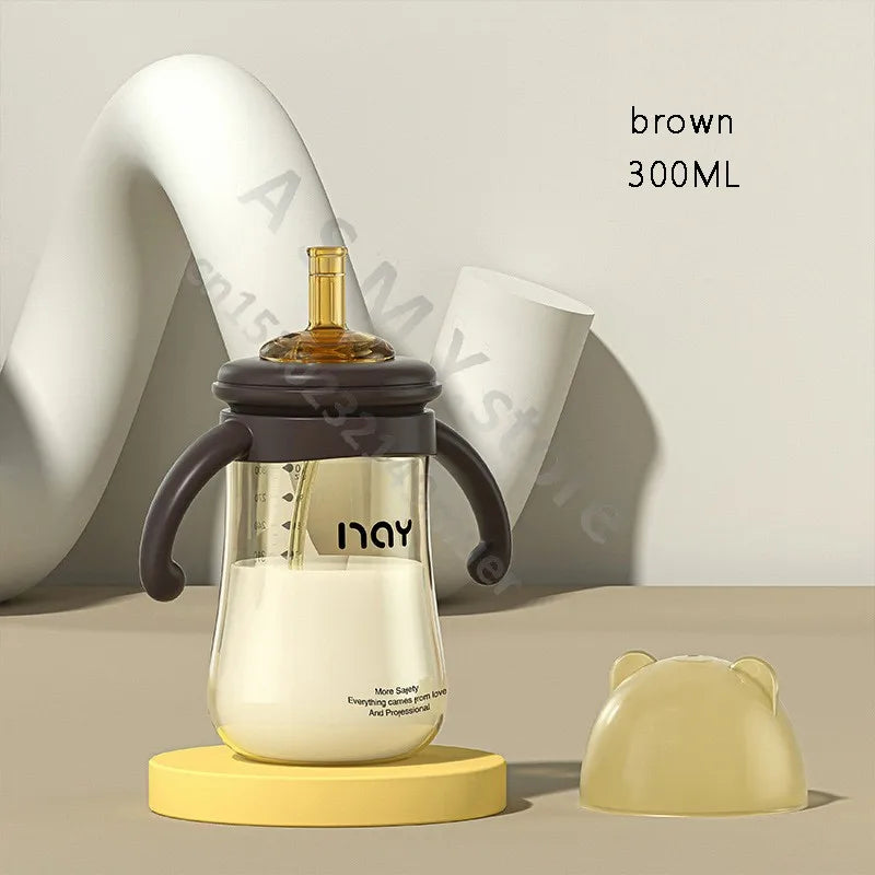 Anti-Colic Feeding Bottle – Bacteriostatic, Anti-Fall Design with Teething Guard