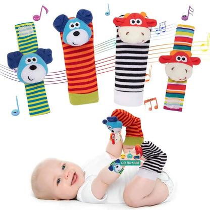 Baby Cute Wrist Rattle Socks