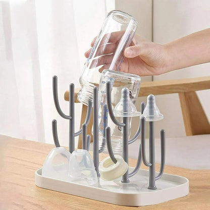 Space-Saving Bottle Dryer & Drainer Stand