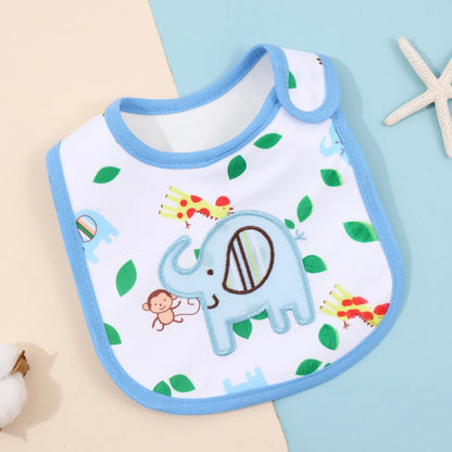 Waterproof Feeding Bibs for Babies & Toddlers – Soft Apron & Burp Cloth Set