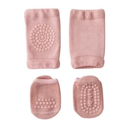 Baby Crawling Knee Pads & Anti-Slip Socks Set