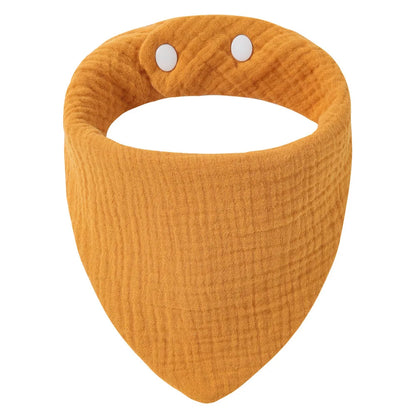Solid Color Cotton Baby Bandana Bibs