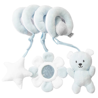 Soft Hanging Mobile with Mirror, Rattles, and Squeaker