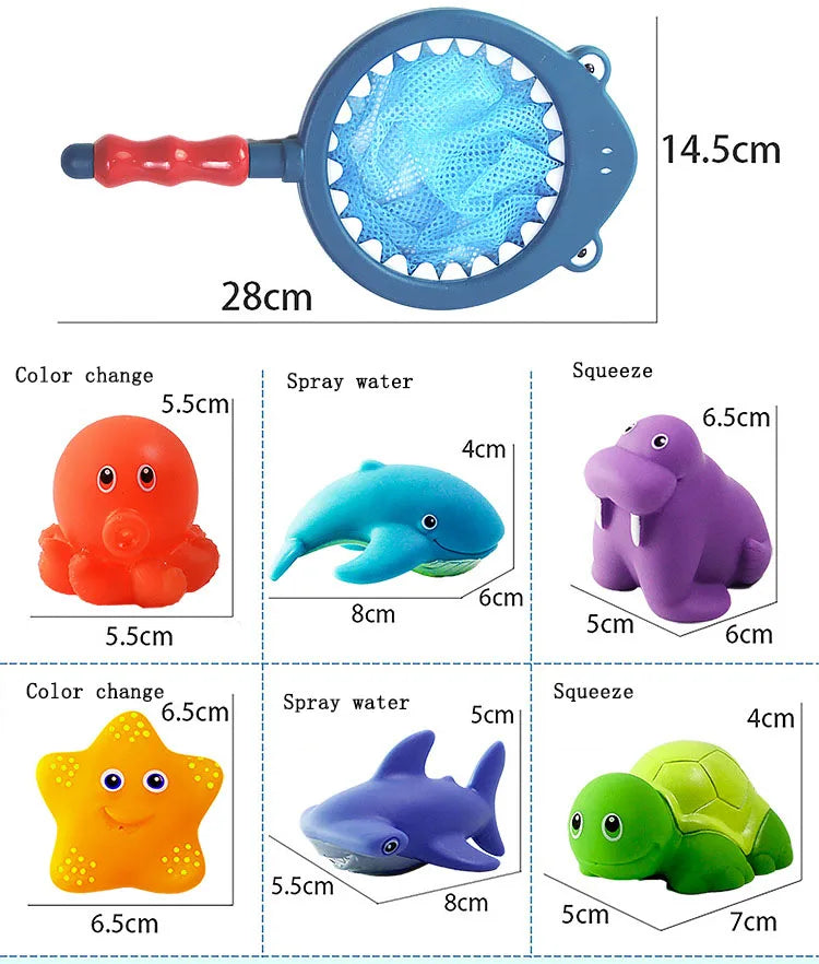 Baby Bath Time Fun: Waterproof Floating Toys