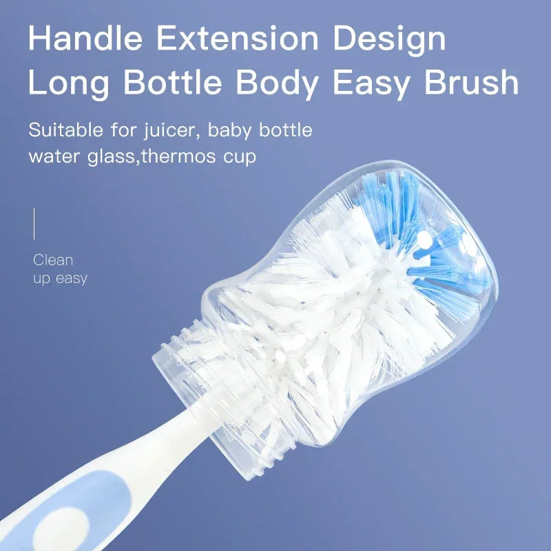 Dual-Action Suction Stand Bottle Cleaning Tool