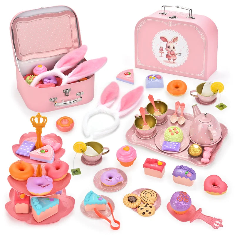 Simulation Afternoon Tea & Dessert Play Set for Kids