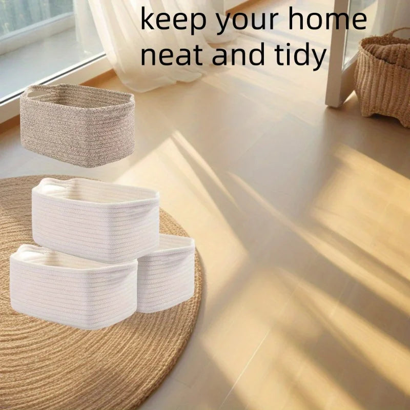 3-Piece Rectangle Toy Storage Organizer Bins