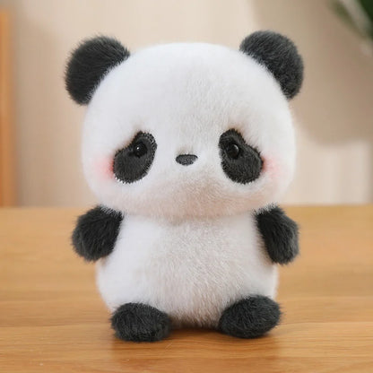 Cute Sitting Animal Plush Dolls: Red Panda, Fox, Sloth & More