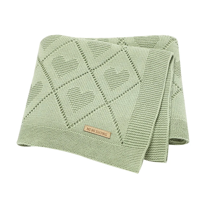 Super Soft Cotton Knit Swaddle Blanket (90x70cm)