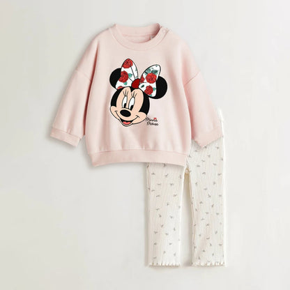 Toddler Girl Cotton Sweatshirt & Pants Set