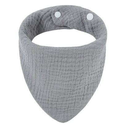 Solid Color Cotton Baby Bandana Bibs
