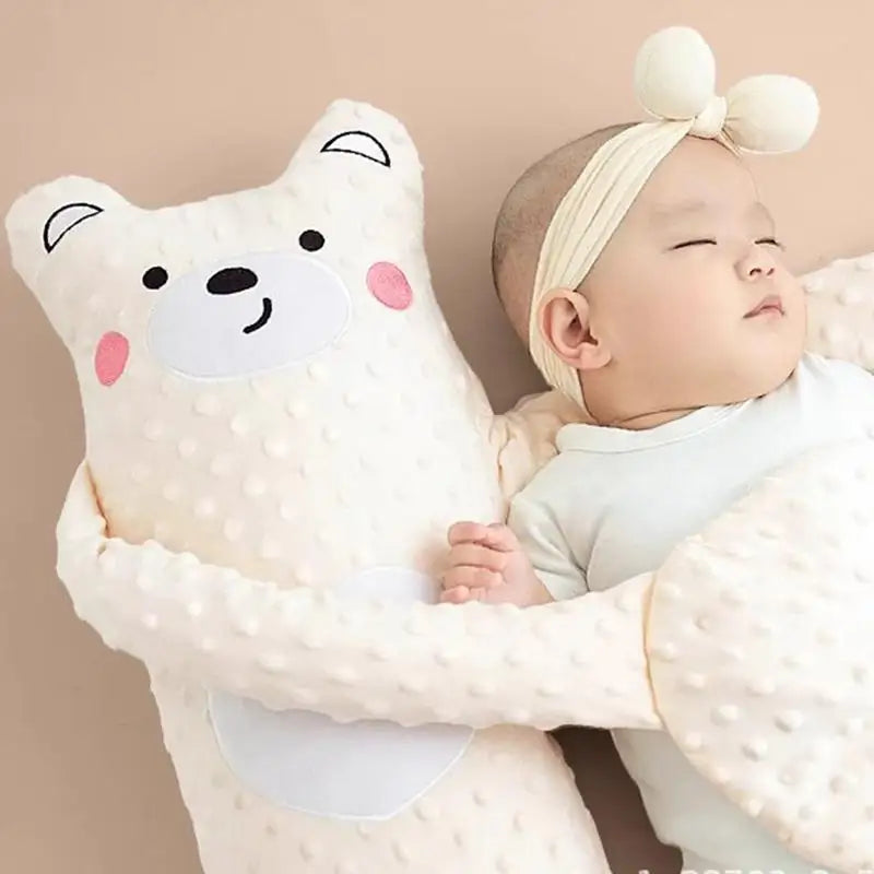 Remote Control Plush Bear Sleep Aid Pillow for Infants (65cm)
