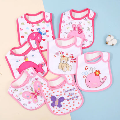 Waterproof Feeding Bibs for Babies & Toddlers – Soft Apron & Burp Cloth Set