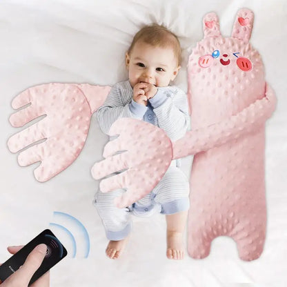 Remote Control Plush Bear Sleep Aid Pillow for Infants (65cm)