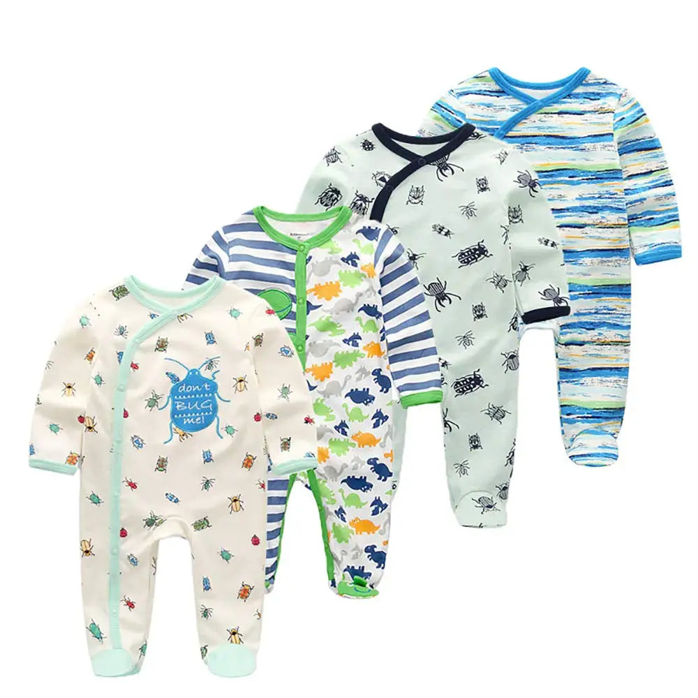 4Piece Long Sleeve Baby Romper