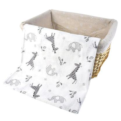 Large 100% Cotton Muslin Baby Swaddle Wrap (120x110cm)