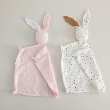 Breathable Muslin Cotton Bunny Soother Toy for Infants