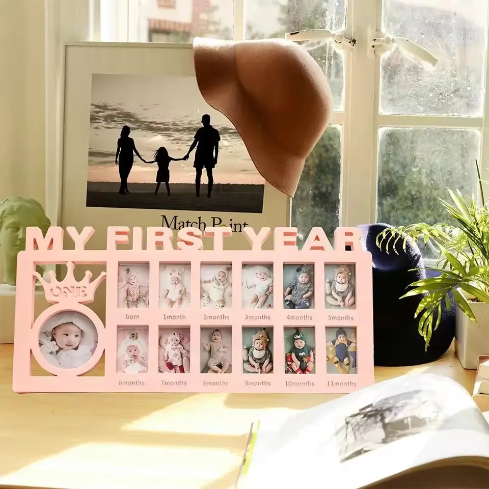 Baby's First Year Growth Picture Frame