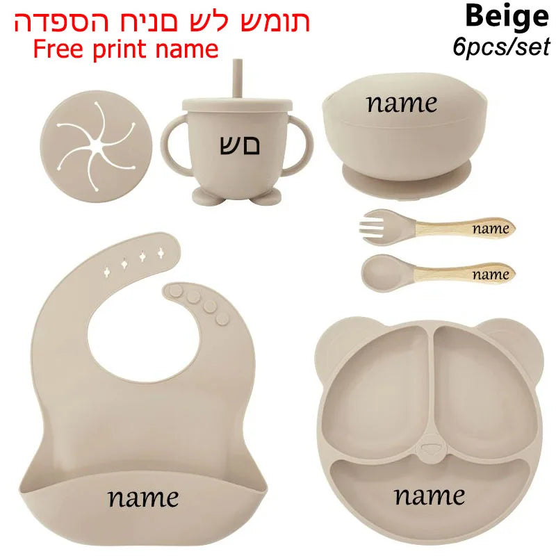 Plate Set 6Pcs Children Personalized Tableware
