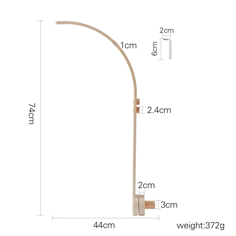Wooden Rocket Baby Activity Gym Frame & Montessori Toys