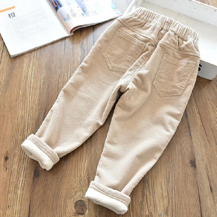 Children's Stretch Fleece Lined Corduroy Bottoms