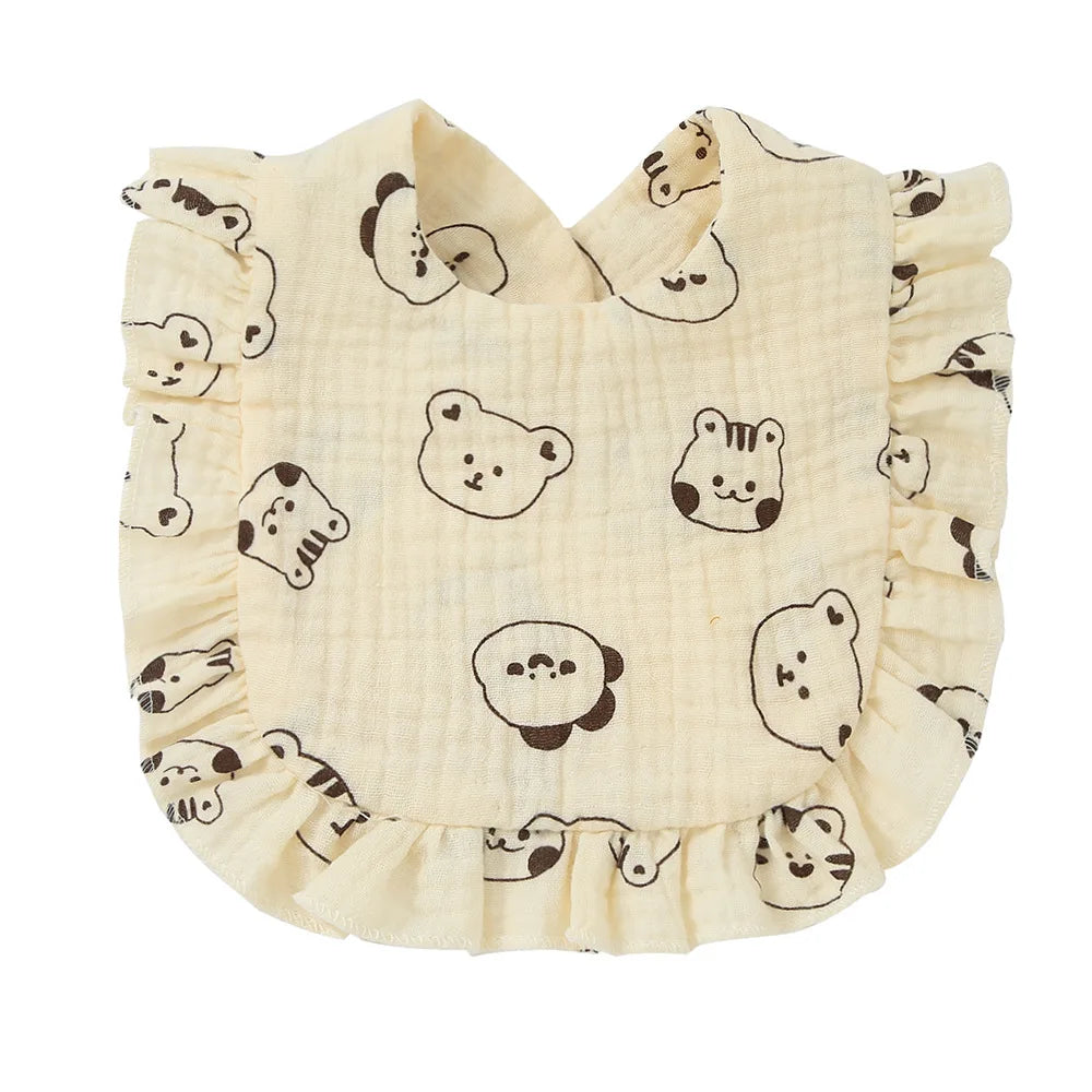 Cotton Muslin Baby Bibs for Newborns – Feeding, Drool & Burp Cloth Accessories