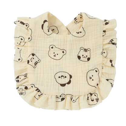 Cotton Muslin Baby Bibs for Newborns – Feeding, Drool & Burp Cloth Accessories