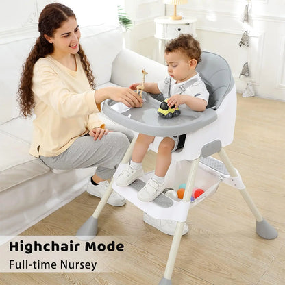 UBRAVOO 2-in-1 Baby High Chair (6 Months+): Detachable Tray & Footrest