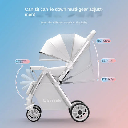 Lightweight Folding Two-way Baby Stroller